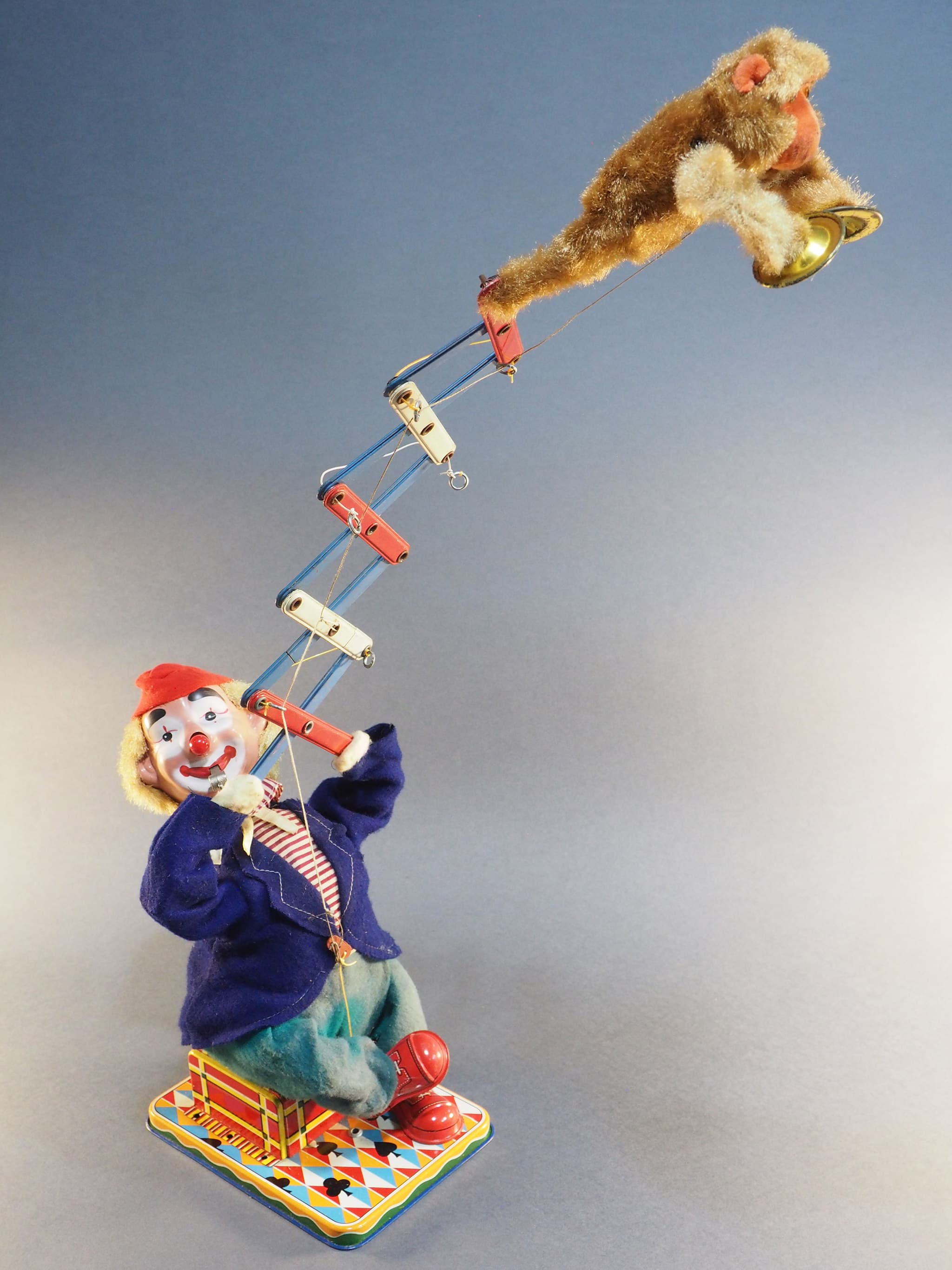 High Jinks at the Circus Clown w/ his Performing Chimp