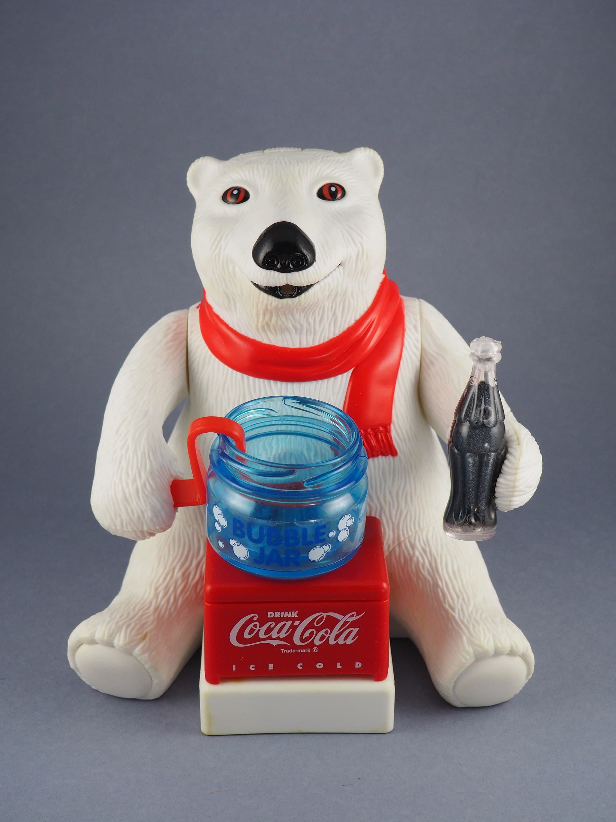 Coca-Cola Bubble Blowing Polar Bear Ornament