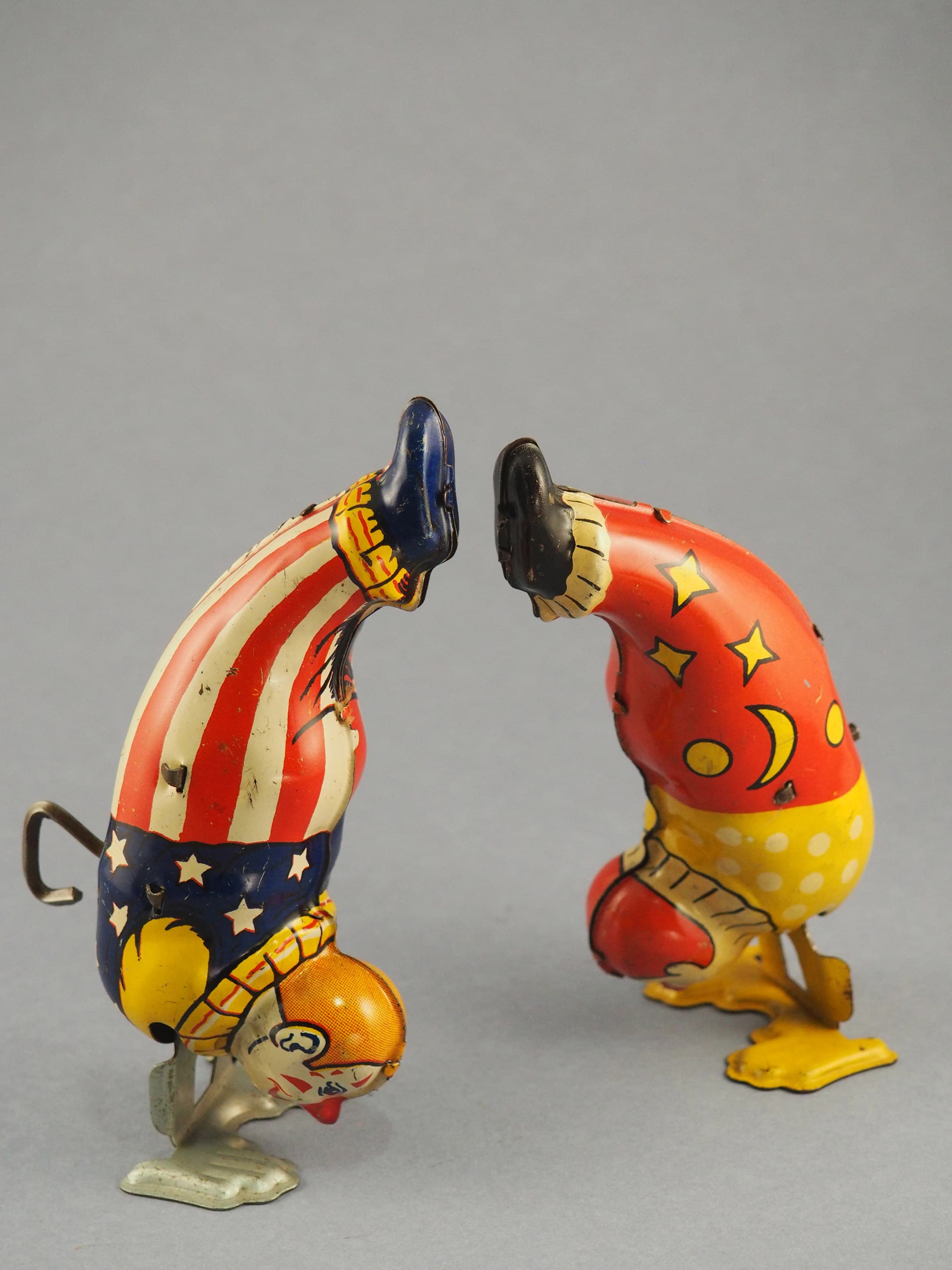 Handstanding clown