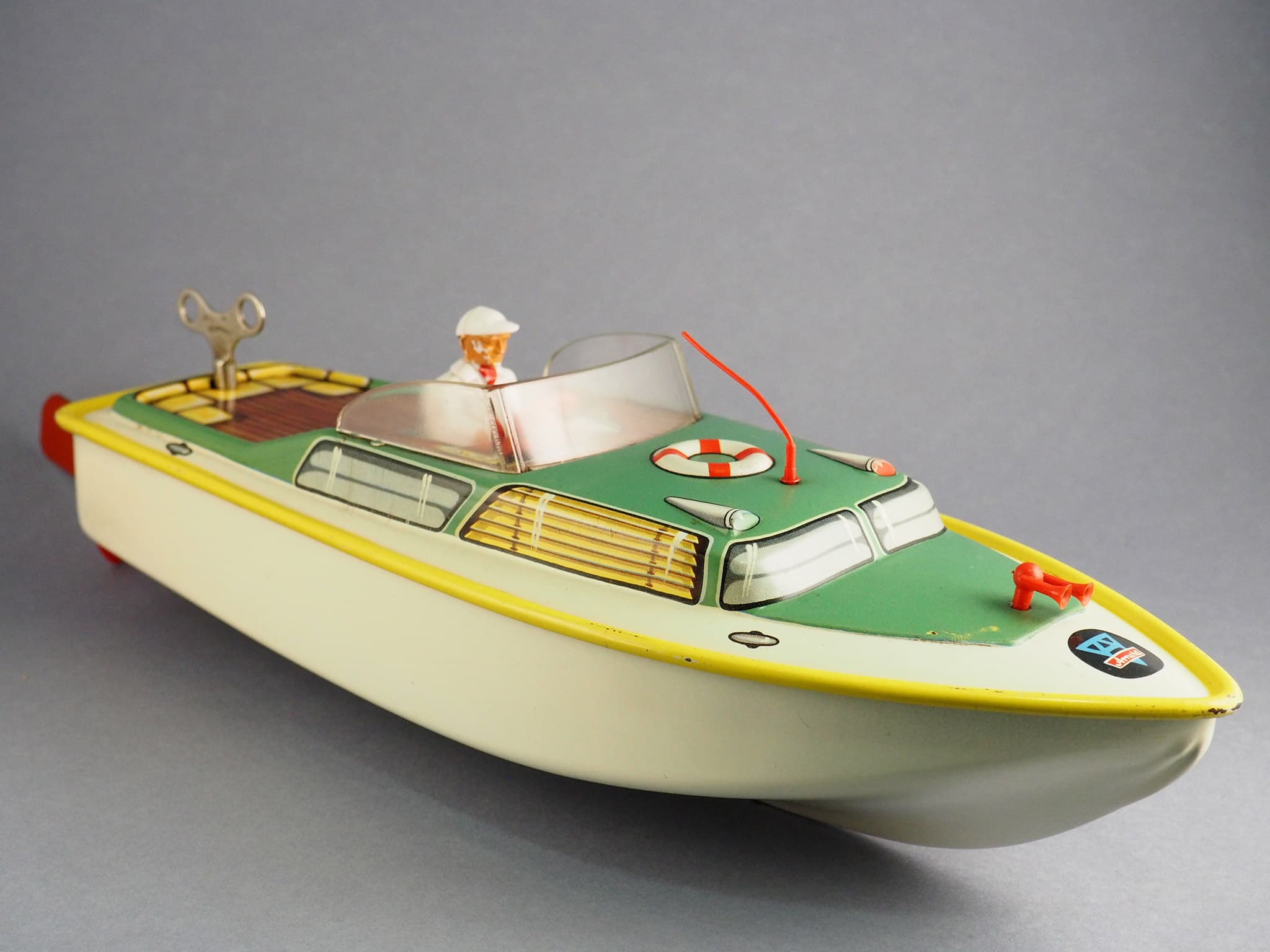 Motorboat with Plastic Figure